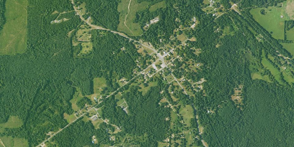 Real aerial photograph at Historic Washington State Park
