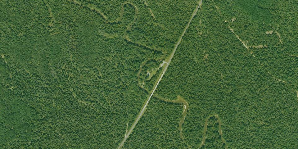 Real aerial photograph at Jenkins Ferry Battleground State Park