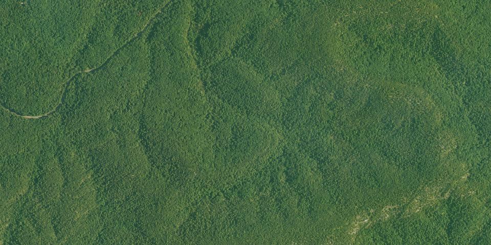 Real aerial photograph at Lake Catherine State Park