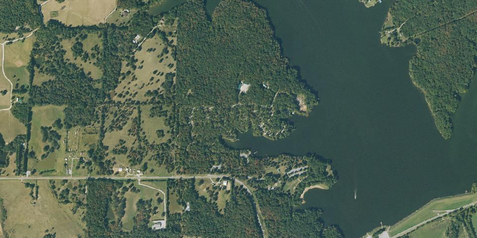 Real aerial photograph at Lake Charles State Park