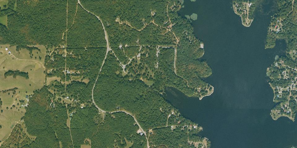 Real aerial photograph at Lake Poinsett State Park
