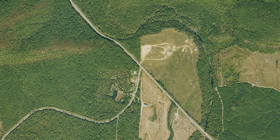 Real aerial photograph at Lake Sylvia Recreation Area