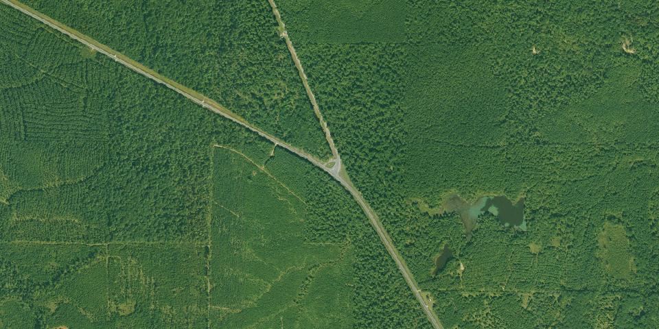 Real aerial photograph at Marks' Mills Battleground State Park