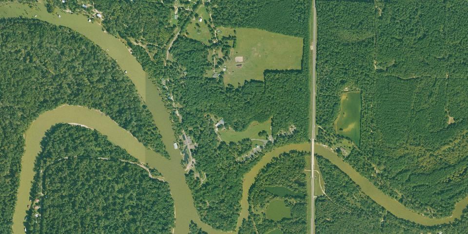 Real aerial photograph at Moro Bay State Park