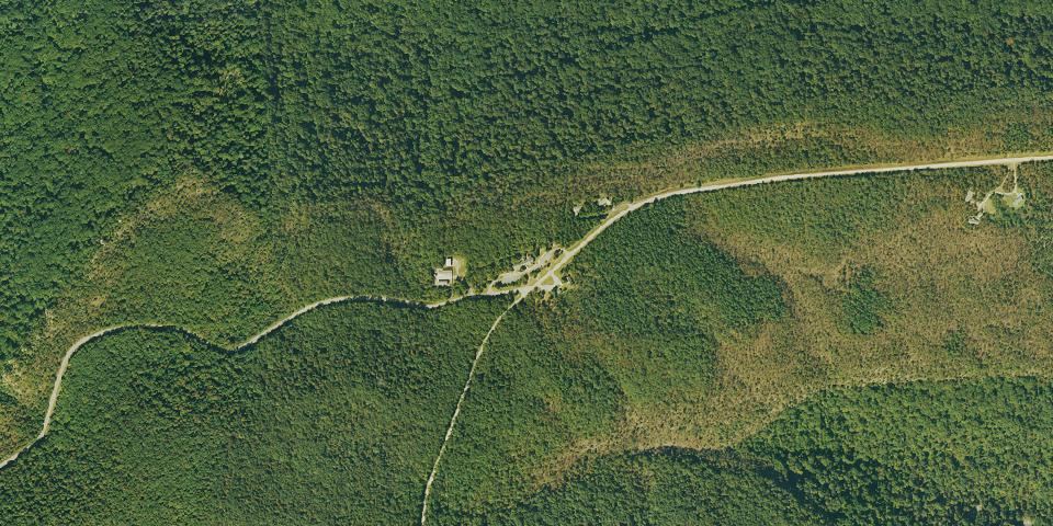 Real aerial photograph at Mount Magazine State Park