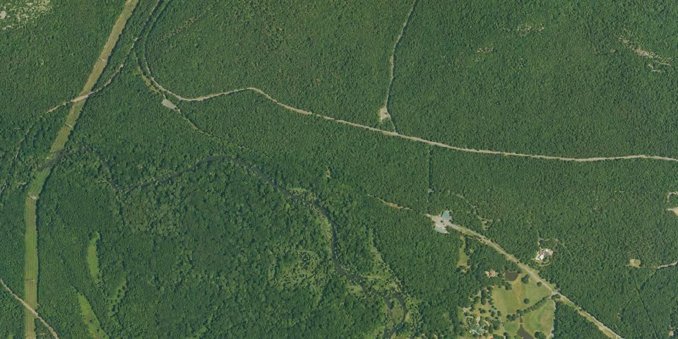 Real aerial photograph at Pinnacle Mountain State Park
