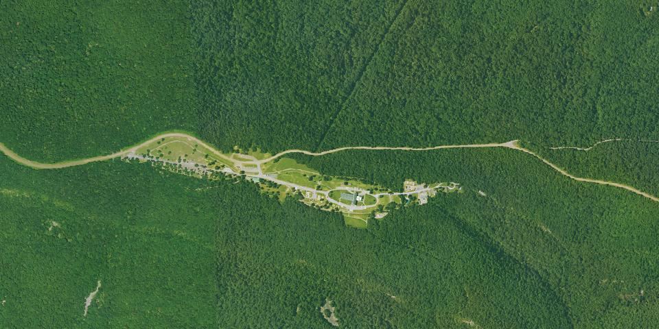 Real aerial photograph at Queen Wilhelmina State Park