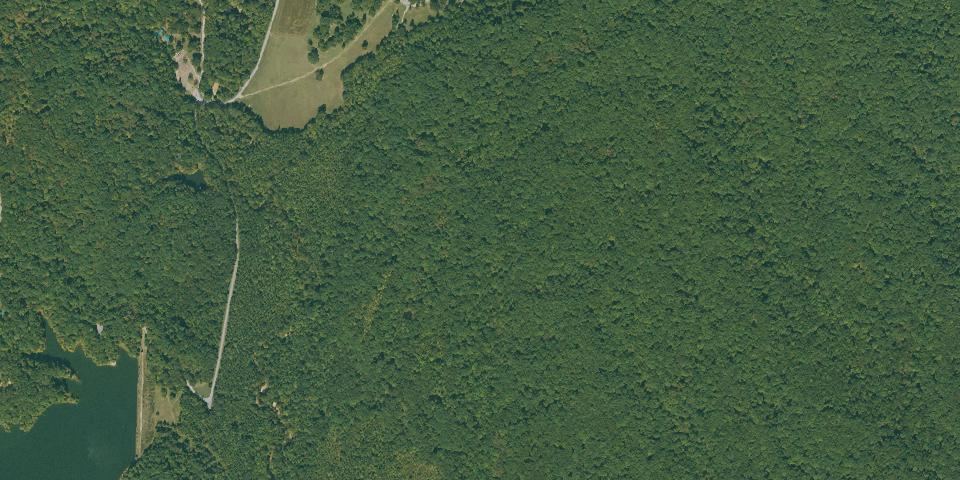 Real aerial photograph at Village Creek State Park