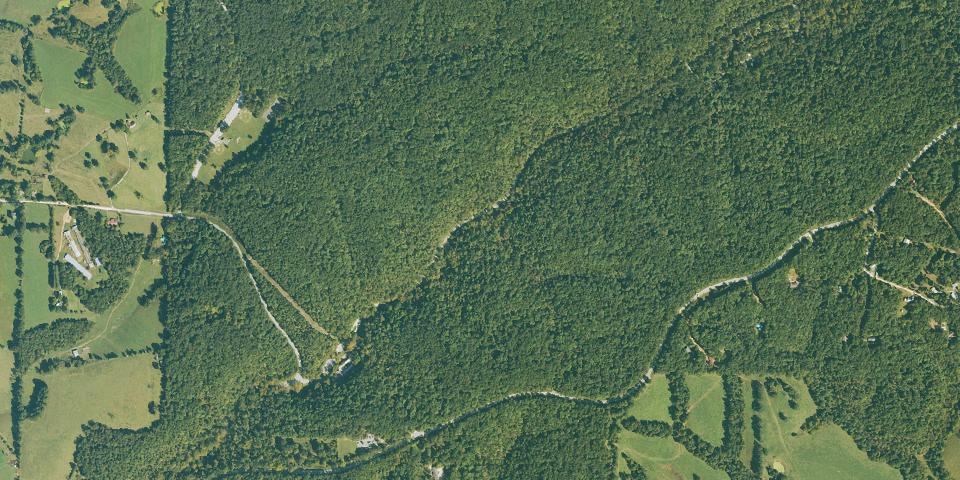 Real aerial photograph at Withrow Springs State Park