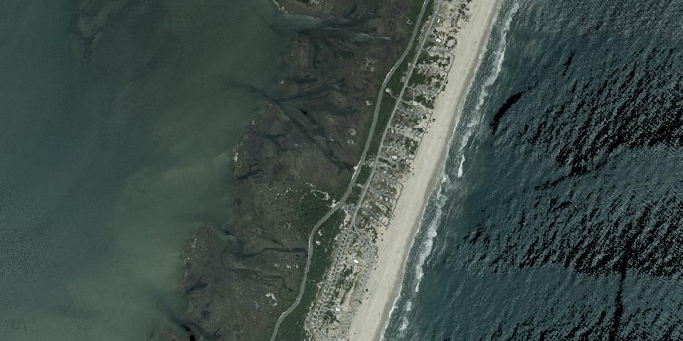 Real aerial photograph at Assateague State Park
