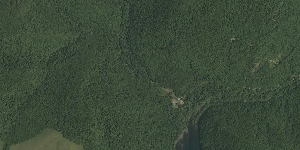 Real aerial photograph at Big Run State Park