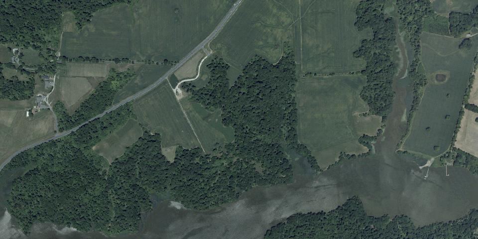 Real aerial photograph at Bohemia River State Park