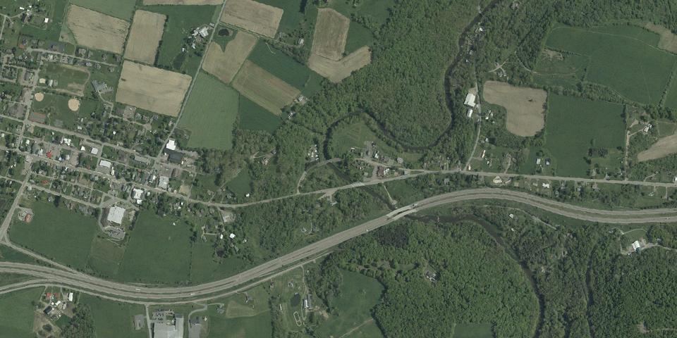 Real aerial photograph at Casselman River Bridge State Park