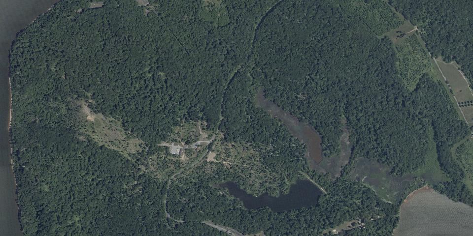 Real aerial photograph at Elk Neck State Park
