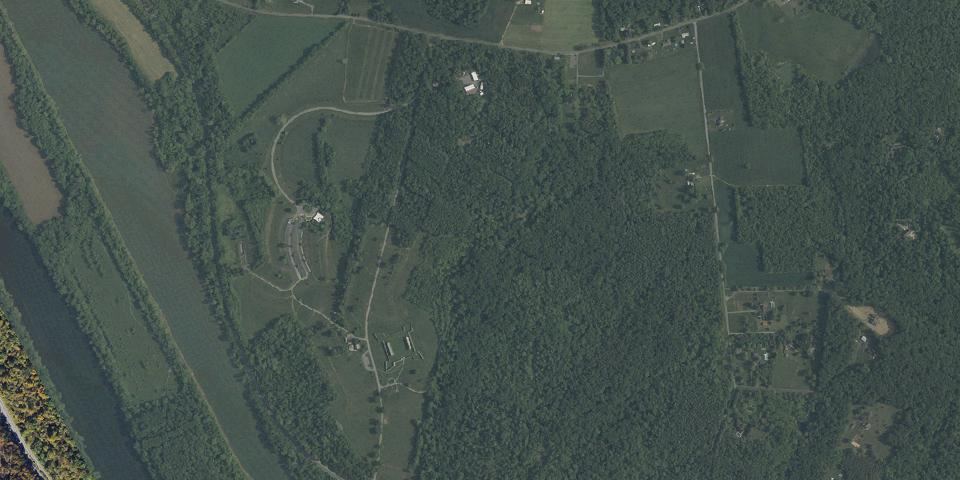 Real aerial photograph at Fort Frederick State Park