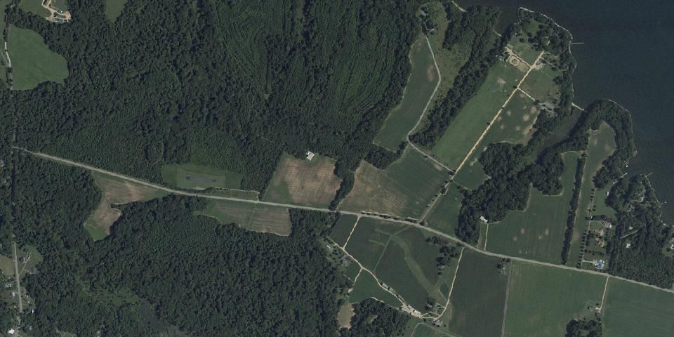Real aerial photograph at Greenwell State Park