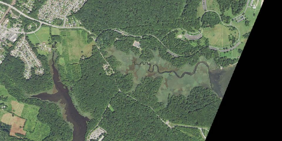 Real aerial photograph at Gunpowder Falls State Park