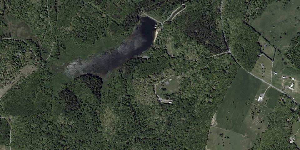 Real aerial photograph at Herrington Manor State Park