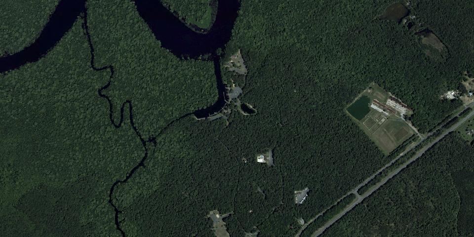 Real aerial photograph at Pocomoke River State Park