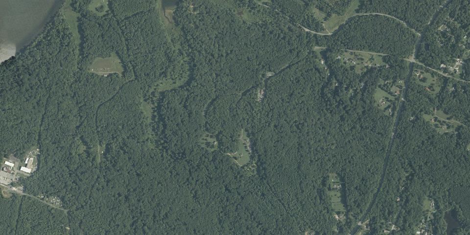 Real aerial photograph at Smallwood State Park
