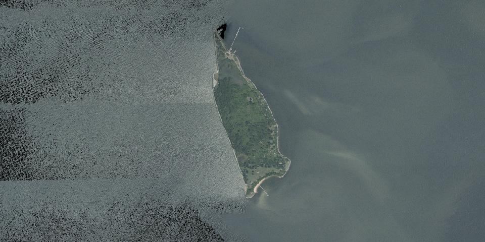 Real aerial photograph at St. Clement's Island State Park
