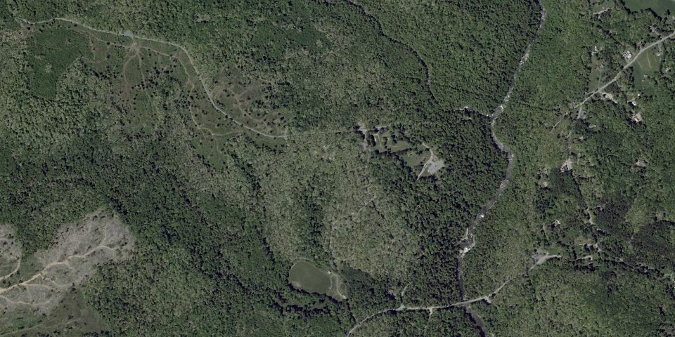 Real aerial photograph at Swallow Falls State Park