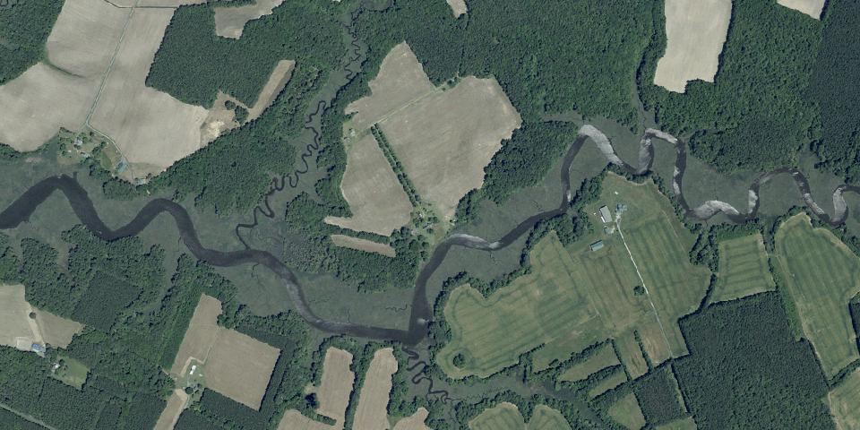 Real aerial photograph at Wetipquin Creek State Park