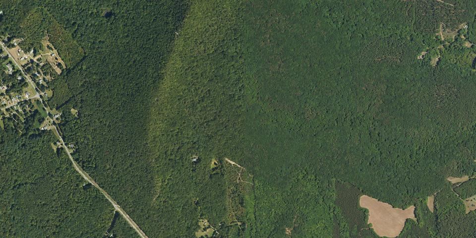 Real aerial photograph at Crowders Mountain State Park