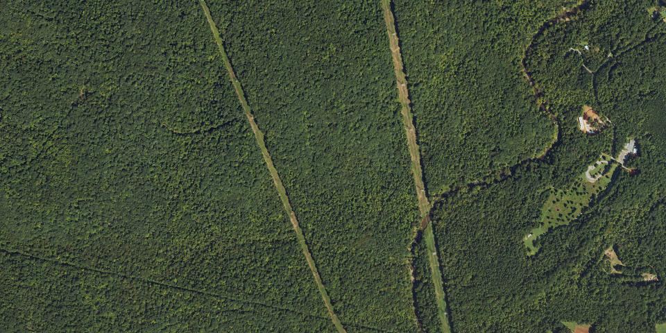 Real aerial photograph at Eno River State Park