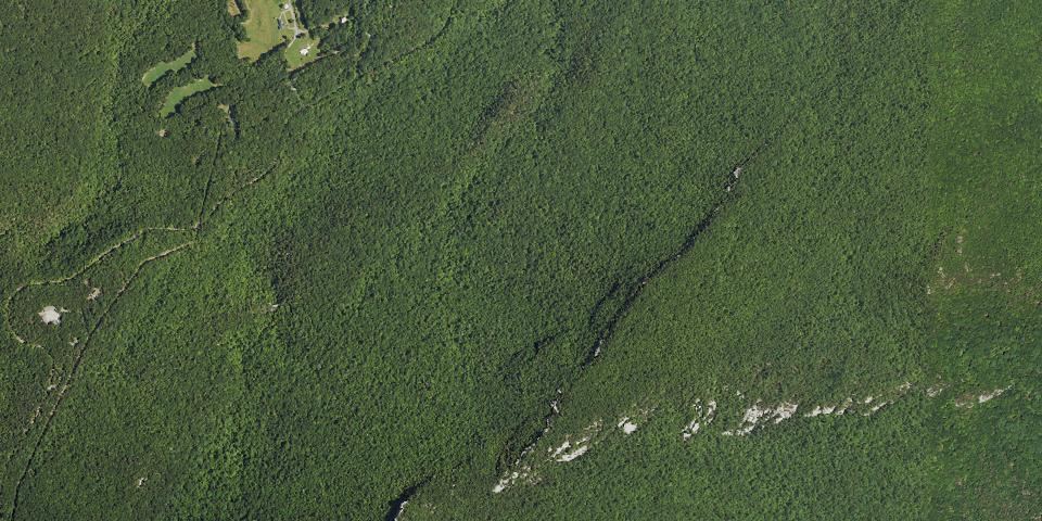 Real aerial photograph at Hanging Rock State Park