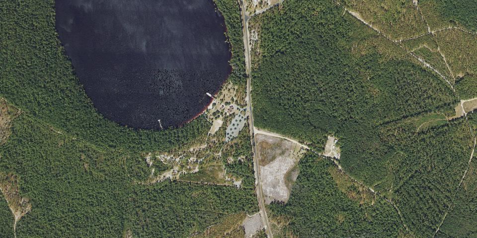 Real aerial photograph at Jones Lake State Park