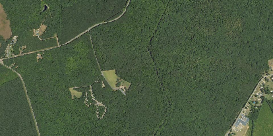 Real aerial photograph at Medoc Mountain State Park
