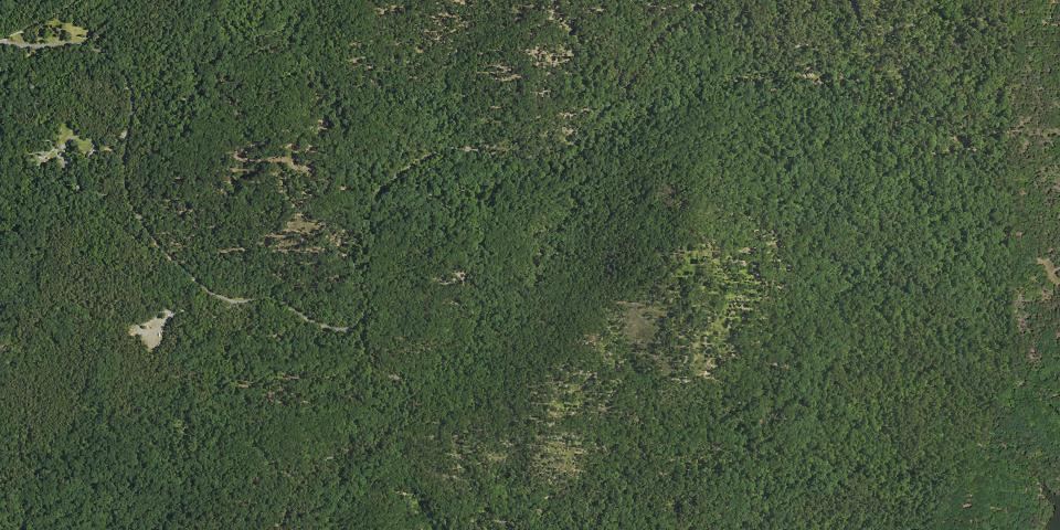 Real aerial photograph at Morrow Mountain State Park