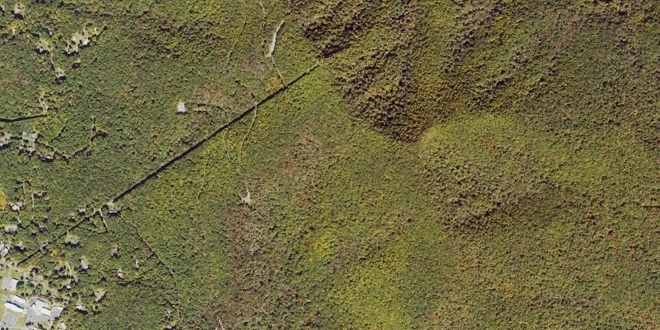 Real aerial photograph at Mount Jefferson State Natural Area