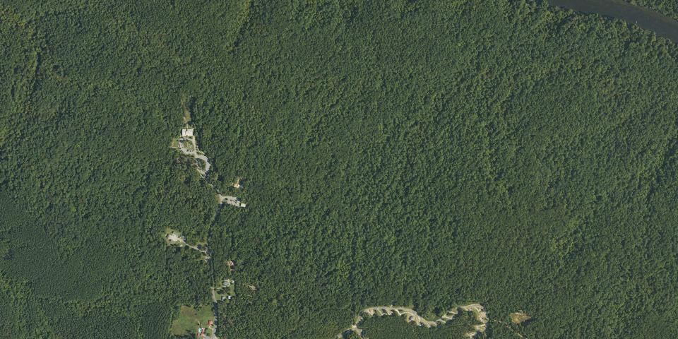 Real aerial photograph at Raven Rock State Park