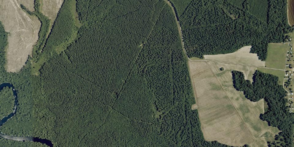 Real aerial photograph at Salmon Creek State Natural Area