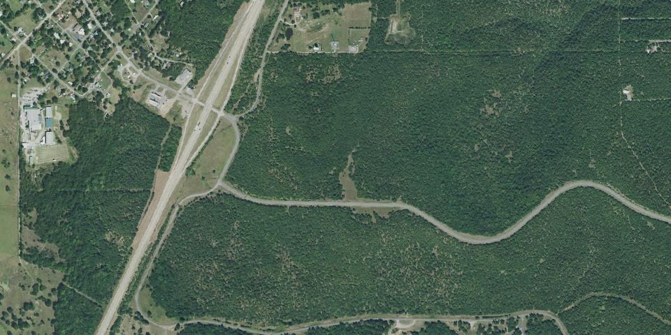 Real aerial photograph at Arrowhead State Park