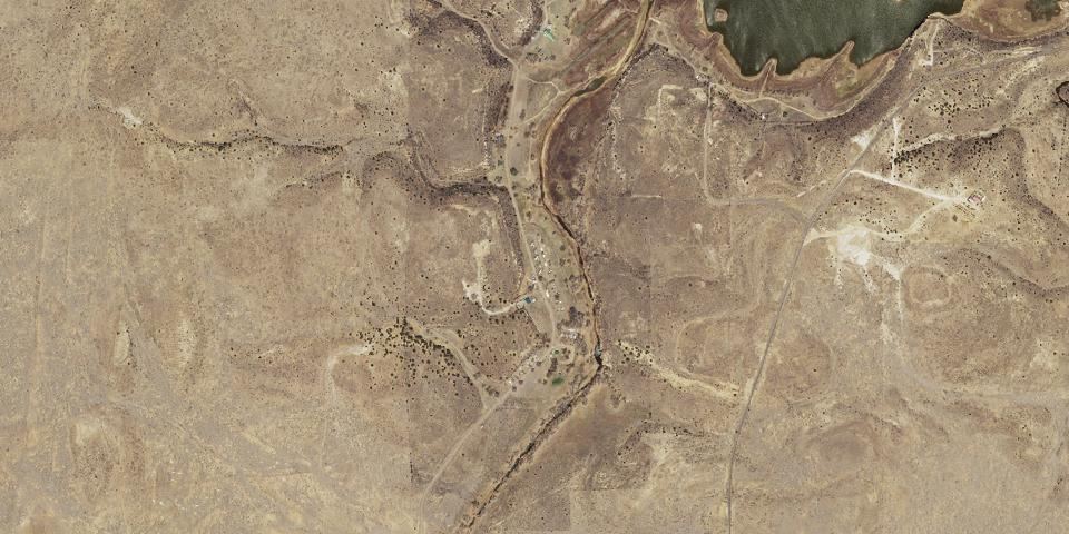 Real aerial photograph at Black Mesa State Park