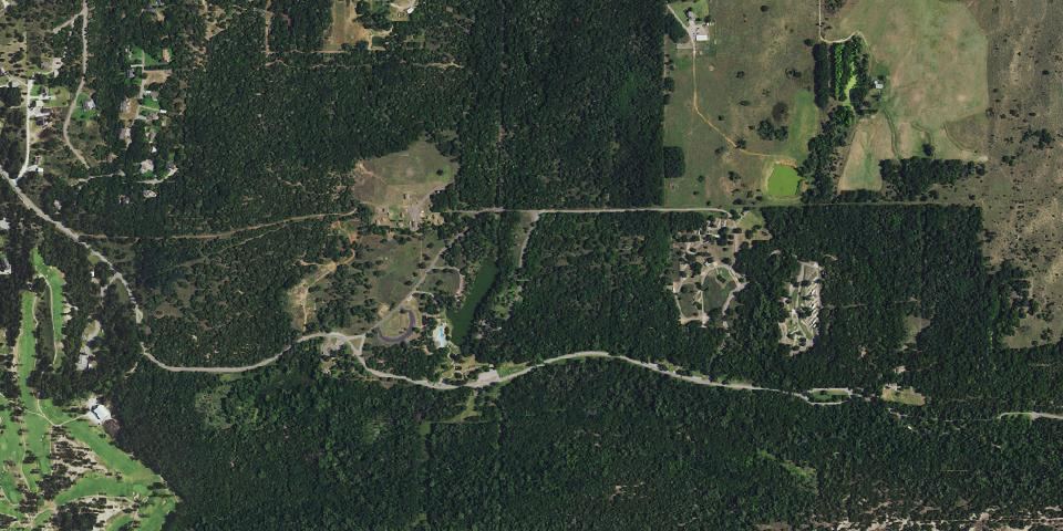 Real aerial photograph at Boiling Springs State Park