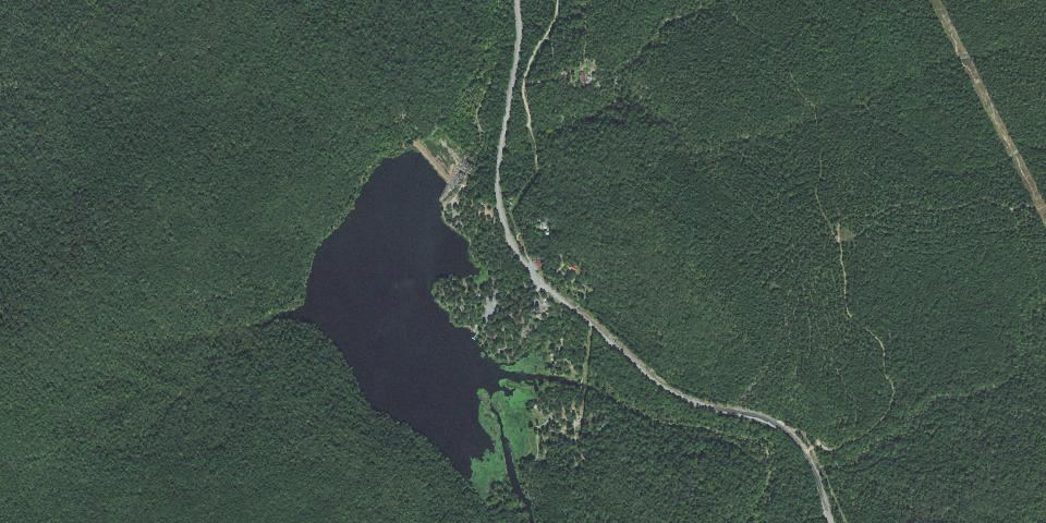 Real aerial photograph at Clayton Lake State Park