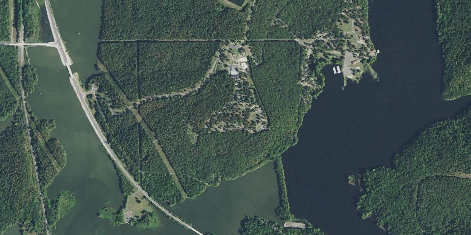 Real aerial photograph at Greenleaf State Park