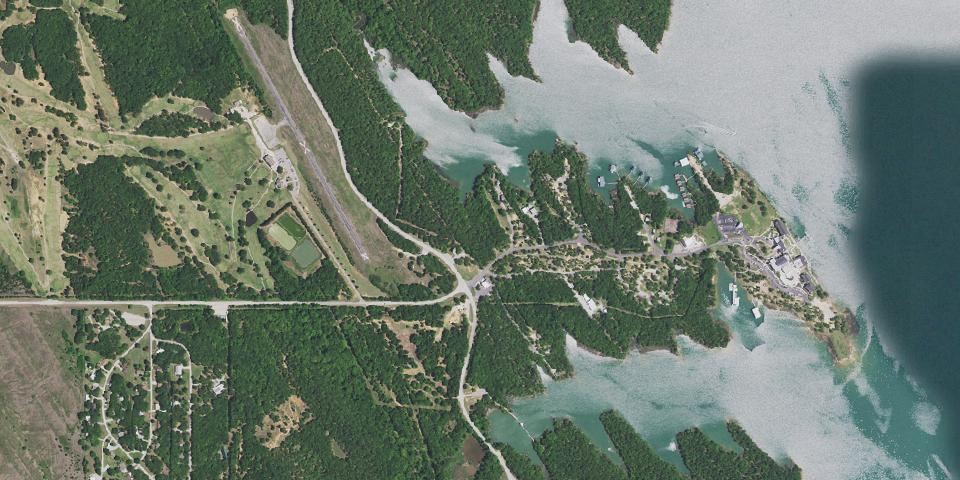 Real aerial photograph at Lake Murray State Park