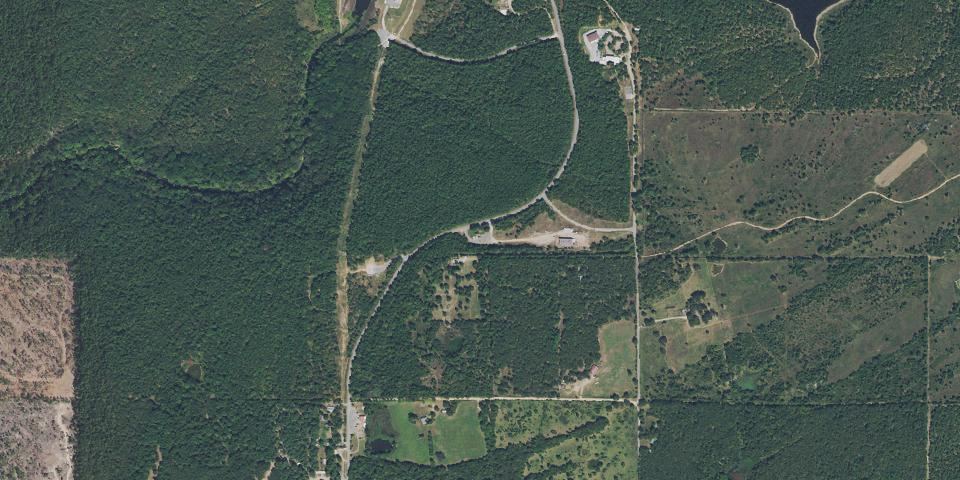Real aerial photograph at McGee Creek State Park