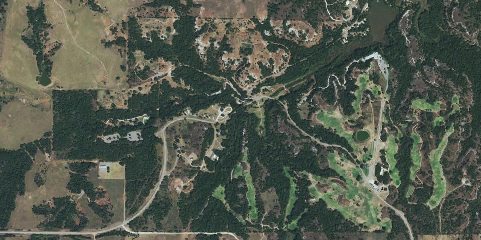 Real aerial photograph at Roman Nose State Park