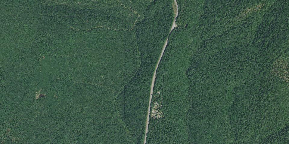 Real aerial photograph at Talimena State Park