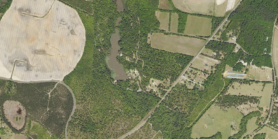 Real aerial photograph at Barnwell State Park