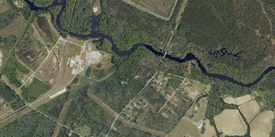 Real aerial photograph at Colleton State Park