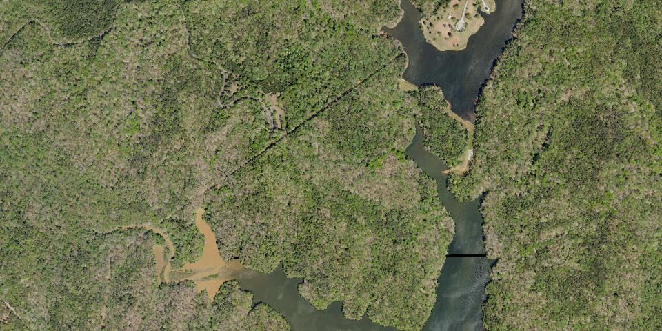 Real aerial photograph at Croft State Park