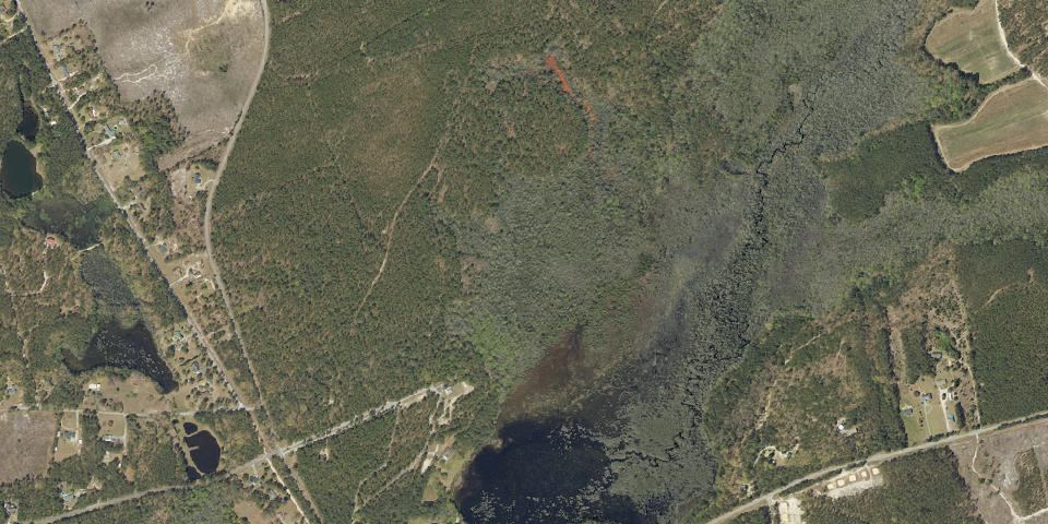 Real aerial photograph at Goodale State Park