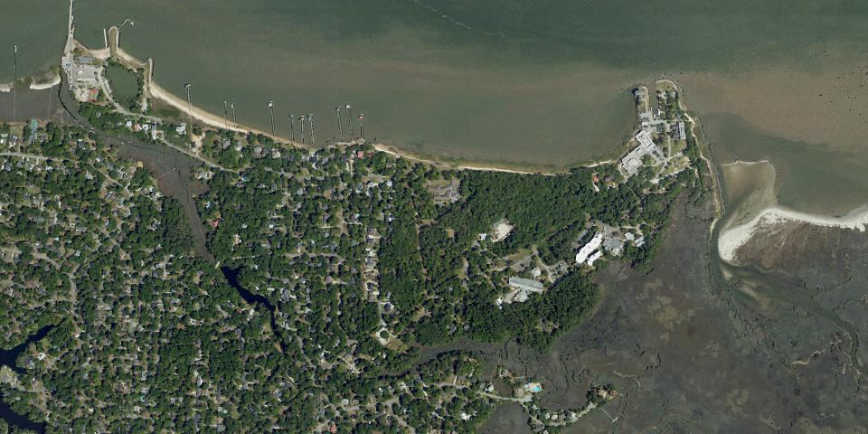 Real aerial photograph at May Forest State Park
